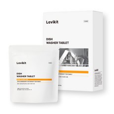 La vikit 60 片固體洗碗機清潔劑, 1個, 240g
