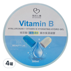 MY SCHEMING 我的心機 玻尿酸+維他命B鎖水保濕凝膠 HYALURONAN + VITAMIN B HYDRATING HYDRO GEL, 4罐