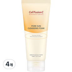 셀퓨전씨 포어 썬 클렌징 폼, 150ml, 4개