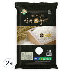 농협 강화섬쌀 2024년산 햅쌀 삼광미플러스 백미, 특등급, 4kg, 2개 4kg, 2개