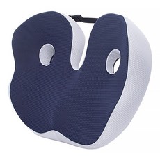 HONDONI 新款7D全包覆式美臀記憶抒壓坐墊, U型透氣, 可調節坐墊寬度, 透氣岩石灰, 48cm x 39cm x 14cm