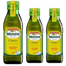 모니니 클래시코 엑스트라 버진 올리브오일, 250ml, 3개