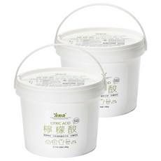 室翲香 檸檬酸 1.8kg, 清潔專用, 中和鹼性污垢, 防霉除垢, 食品用洗潔劑, 2罐