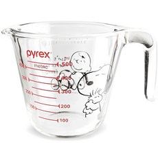 pyrex 史努比圖案量杯, 混色, 500ml, 1個