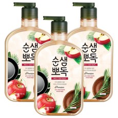 순샘 뽀독 애플향 주방세제, 750ml, 3개 750ml, 3개