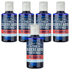 Bluebeards 藍鬍子 鬍前軟化油100ml 5瓶組-英國進口 刮鬍軟化 滋潤保濕, 100ml, 5瓶