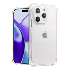 無品牌 A+ 空壓防撞殼 iPhone 15 Pro 氣墊防摔保護殼, Transparent