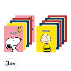 스누피 피너트 무제노트 10권, 랜덤 발송, 3세트