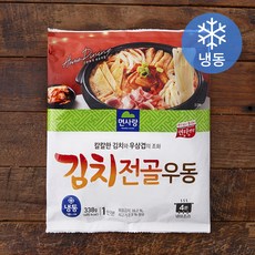 면사랑 김치전골 우동 1인분 (냉동), 338g, 1개