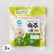 청정원 요리용 숙주나물, 200g, 3개