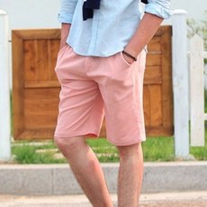 단군 남성용 컬러 5부 마 반바지