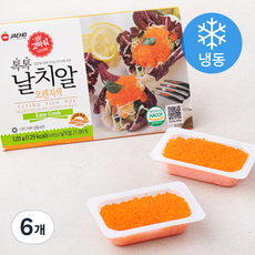 고마워 톡톡 날치알 오렌지 4개입 (냉동), 120g, 6개