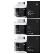 BAS車用生活除臭劑 迷你Plus 嬰兒爽身粉香, 160g, 3個