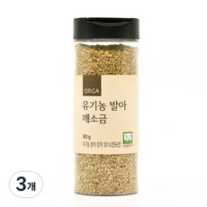 올가홀푸드 발아 깨소금 인도산, 90g, 3개