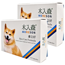 MORESON 木入森 膚立好保健膠囊, 適用皮膚問題 穩定膚況 緩解體味 獸醫推薦, 30顆, 2盒
