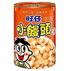 Want-Want 旺旺 旺仔小饅頭 餅乾, 口感酥脆，入口即化，營養豐富，易於消化，奶蛋素配方, 210g, 1罐