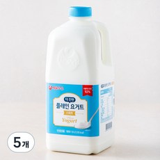 서울우유 더 진한 스위트 플레인 요거트, 1800ml, 5개