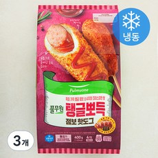 풀무원 탱글뽀득 점보 핫도그 (냉동), 100g, 4개입, 3개
