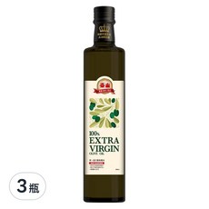 泰山 第一道冷壓橄欖油，源自西班牙，單元不飽和脂肪75%，不回流設計，優雅烹飪, 500ml, 3瓶
