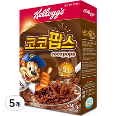 켈로그 코코팝스 시리얼, 460g, 5개