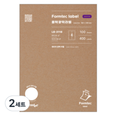 Formtec 雷射光澤標籤 LB-3118, 四格, 200個