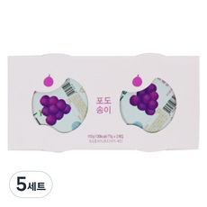 에코맘의산골이유식 유아용 산골푸딩 2p, 포도송이, 150g, 5세트