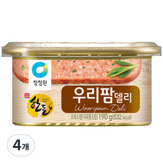 청정원 우리팜 델리 한돈, 190g, 4개