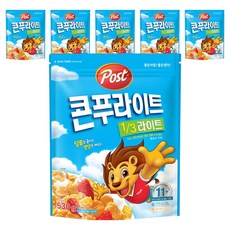 포스트 콘푸라이트1/3슈거라이트 시리얼, 530g, 6개