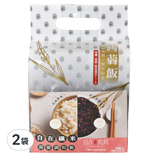 自在食刻 蒟蒻調和飯，茉莉香米 + 泰皇黑莓果米，嚴選正宗泰國米，適合租屋族、學生族和忙碌的上班族, 900g, 12包