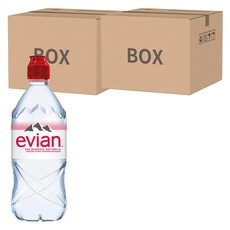 evian 依雲 台灣公司貨 天然礦泉水, 750ml, 24瓶