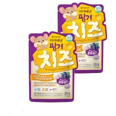 아이배냇 핑거 치즈 블루베리 20g, 혼합맛(치즈/블루베리), 2개
