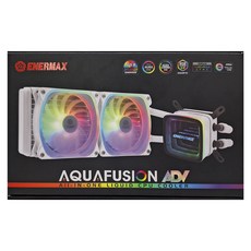 安耐美 AQUAFUSION ADV 240 ARGB 幻彩晶蝶 雪白版 CPU水冷散熱器, ELC-AQFA240-SQA-W, 1組