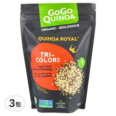 GoGo QUINOA 有機三色藜麥, 500克, 加拿大原裝進口, 500g, 3包
