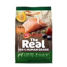 하림펫푸드 더리얼 크런치 시니어 강아지사료, 연어, 1kg, 1개
