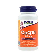 NOW Foods 精純CoQ10膠囊食品 30mg 60顆, 100%美國原裝進口, 400mg, 1罐