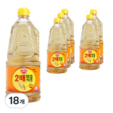 오뚜기 2배 양조식초, 1.5L, 18개