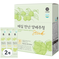 바로생활 매실만난 양배추청 스틱, 300g, 2개