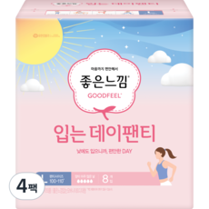 좋은느낌 입는데이팬티 L, 팬티형, 8개입, 4팩
