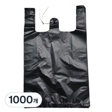 부국비닐봉투 일반마트봉투 1호 검정, 3L, 1000개