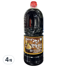 순아네 가쓰오 만능간장 소스, 1.8L, 4개