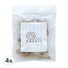 黑蒜將軍 黑蒜頭隨手包, 嚴選新鮮大蒜120天低溫發酵熟成, 零添加物、零防腐劑、零農藥殘留, 天然安心食品, 100公克, 4包
