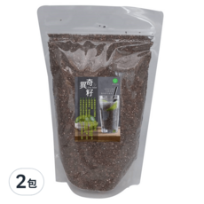 Super Food 天然奇異籽 500g, 100%奇亞籽, 浸水即可食用, 2包