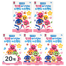 핑크퐁 아기상어 더밴드 키즈밴드 혼합형 반창고, 16개입, 20개