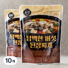 올반 키친 담백한 버섯 된장찌개, 480g, 10개