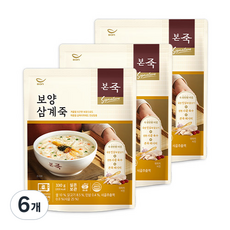 본죽 데워서 바로 먹는 보양삼계죽, 330g, 6개