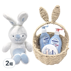 sanosan baby re:mind QQ兔提籃禮盒, 2組