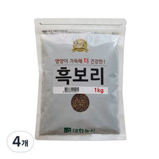 대한농산 흑보리, 1kg, 4개