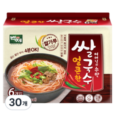 백제 얼큰한맛 쌀국수 멀티팩, 90g,...