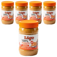 리고 크리미100% 땅콩버터잼, 5개, 453g