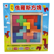 双美生活文創 5Q趣味拼板 3歲以上, 益智俄羅斯方塊, 1盒